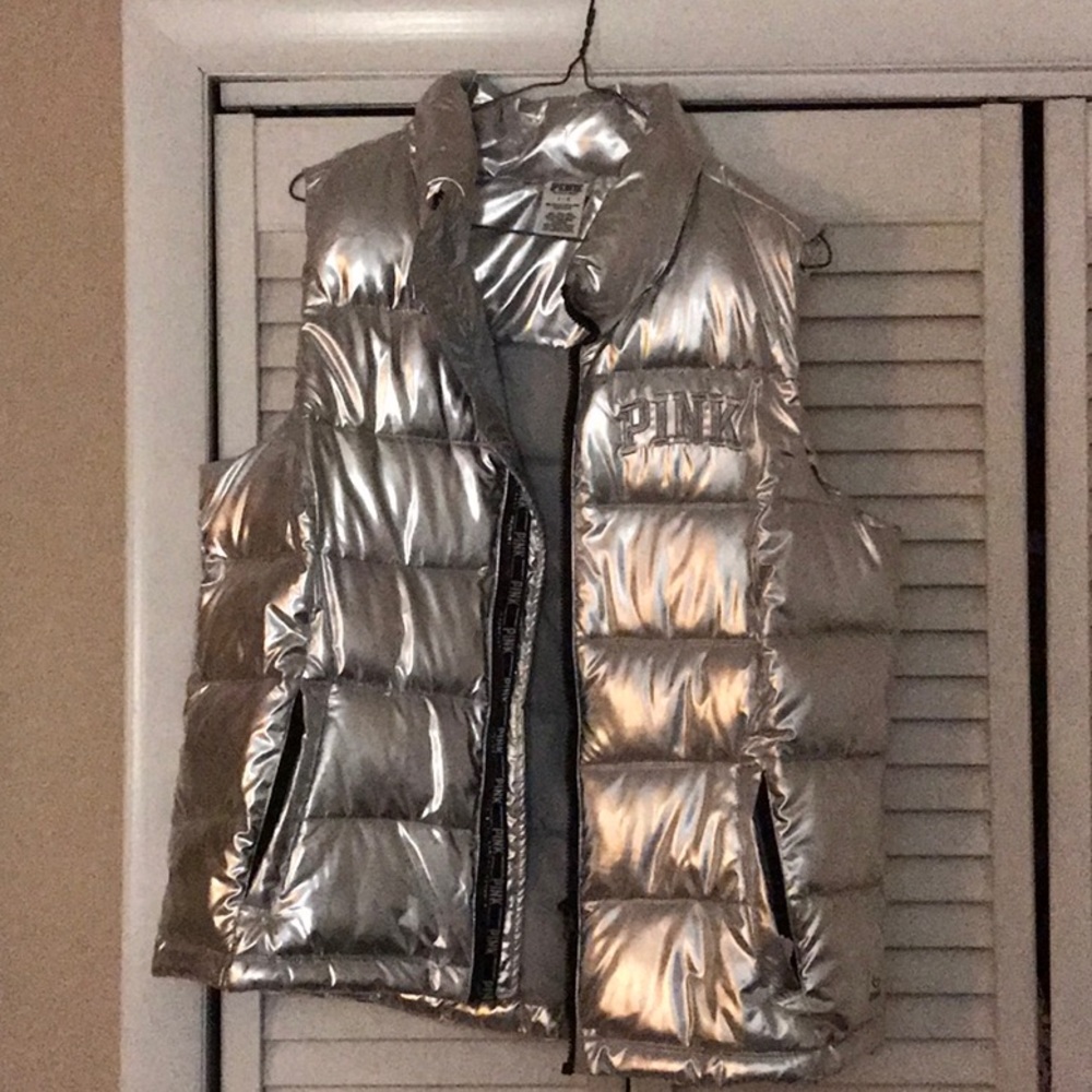 VS PINK puffer vest like new